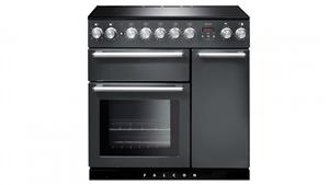 Falcon Nexus 900mm Chrome Fitting Freestanding Induction Cooker - Slate
