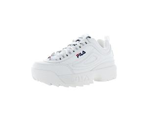 Fila Womens Disruptor II Premium Leather Padded Insole Sneakers