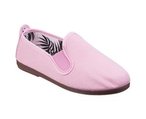 Flossy Childrens/Kids Junior Arnedo Slip On Shoe (Baby Pink) - FS6214