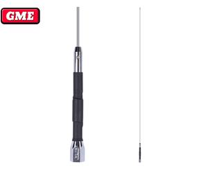GME Pretuned 27 MHz 1.2m Stainless Steel Chrome base loaded Antenna AE2007