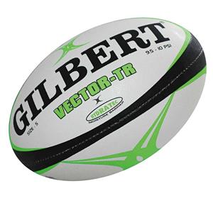 Gilbert Vector Training Rugby Ball White / Black 5