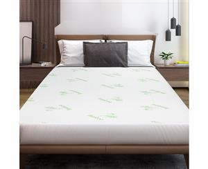 Giselle Bedding Mattress Protector Waterproof Bamboo Fibre Fully Fitted Bed Pad Cover Washable King