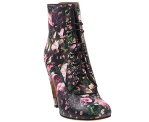 Givenchy Women's Floral Lace Ankle Boot - Black