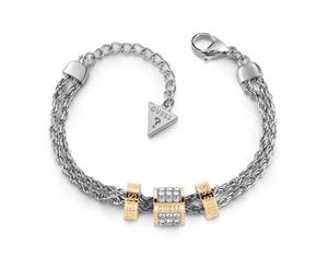 Guess womens Stainless steel Zircon gemstone bracelet UBB78059-S