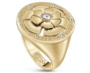 Guess womens Stainless steel Zircon gemstone ring size 12 UBR28019-52