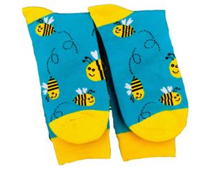 Happy Honey Bee Novelty Funky Socks for - Unisex