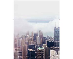 Head in the Clouds Photographic canvas art print - 75x100cm - None