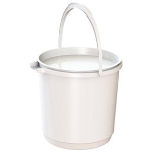 HomeLeisure Trend White 11L Bucket with Lid