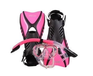 IST Women's LARGE Snorkelling Set (size US #10-#13 EU 44-48) Pink