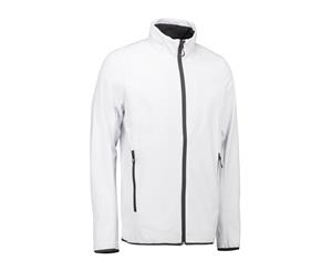 Id Mens Functional Soft Shell Jacket (White) - ID476