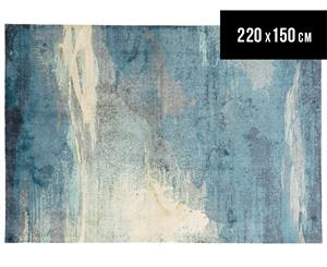 Impressionist 220 x 150cm Rug - Blue/Bone