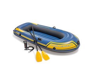Intex 236cm Challenger 2 Inflatable/Floating Sports Boat w/ Oars/Paddles 14y+