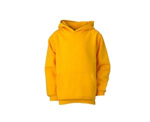 James And Nicholson Childrens/Kids Hooded Sweatshirt (Gold Yellow) - FU485