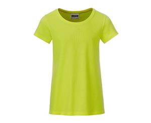 James And Nicholson Girls Basic T-Shirt (Acid Yellow) - FU108