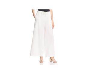 Johnny Was Womens Poa Linen Embroidered Linen Pants