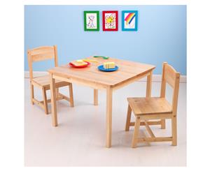 KidKraft Aspen Table & 2 Chair Set - Natural