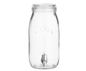 Kilner Drinks Beverages 3L Glass Storage Jar w Dispensing Tap Clear Drinkware