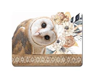 Kitchen Cork Backed Placemats AND Coasters BARN OWL Set 6 New