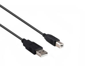 Konix 2M USB 2.0 Printer Cable AM-BM Black