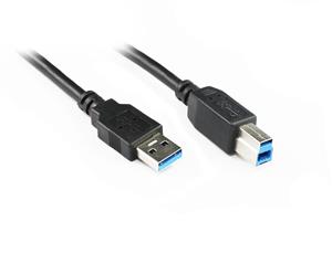 Konix 2M USB 3.0 AM/BM Cable in Black