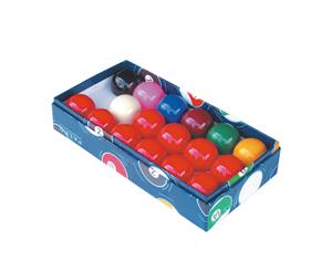 Large Snooker Table Balls - 2 & 1/4 inch - 17 Ball Set - Colour Box