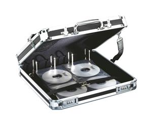 Leitz 355mm Media Binder 128 CD/DVD Disc Suitcase Storage Hard Folio Case w/Lock