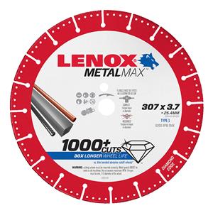 Lenox 300 x 3.8 x 25.4mm High Speed Diamond Metal Cut Off Disc Diamond - METALMAX