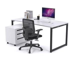 Litewall Evolve - Modern Office Desk Office Furniture [1600L x 800W] - white none