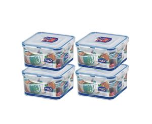 Lock and Lock 1.2L Square Container Set of 4