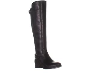 Marc Fisher Damsel Wide Calf Knee High Boots Black Multi Leather