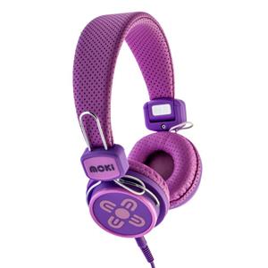 Moki - ACC-HPKSPP - Kid Safe Volume Limited Pink & Purple Headphone