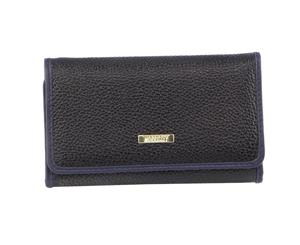 Morrissey Italian Structured Leather Flap Over Ladies Wallet (MO3033) - Wine