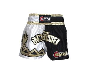 Muay Thai Shorts V4 - Black/Gold