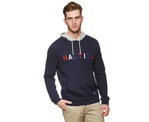 Nautica Men's Collegiate Logo Pullover Hoodie - Blue