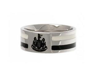 Newcastle United Fc Unisex Colour Stripe Ring (Silver) - SG16968