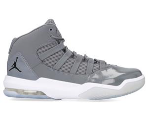 Nike Men's Jordan Max Aura Basketball Shoes - Cool Grey/Black-White-Clear
