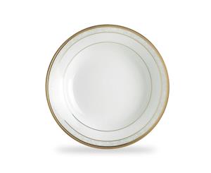 Noritake Hampshire Gold Porcelain Soup Plate 19cm White