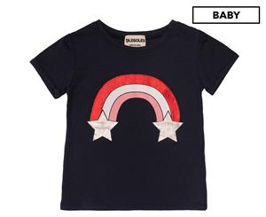 Old Soles Baby Rainbow Starburst Tee / T-Shirt / Tshirt - Midnight