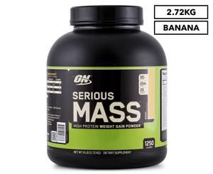 Optimum Nutrition Serious Mass Protein Powder Banana 2.72kg