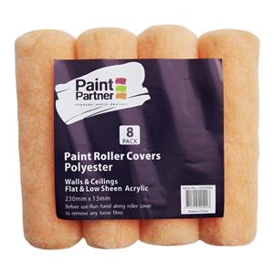 Paint Partner 230mm Paint Roller Cover - 8 Pack