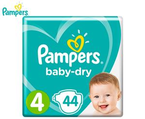 Pampers Baby-Dry Toddler Size 4 9-14kg Nappies 44-Pack