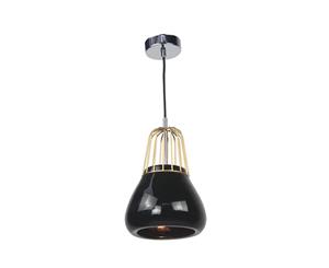 Pendant Lamp Luminite Black Porcelain Kitchen Chandelier Hanging Ceiling Light