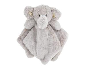 Plush Elephant Security Blanket with Rattle By Kellytoy