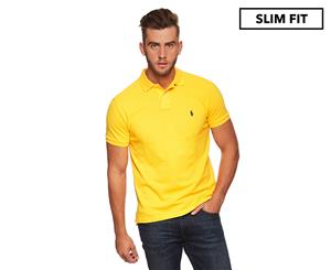 Polo Ralph Lauren Men's Short Sleeve Custom Slim Fit Polo - Yellow