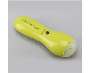 Portable Mini Massager Stick Relaxing Vibration Massage Led Light Battery Power - green