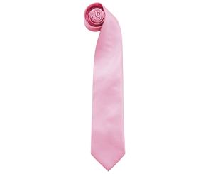 Premier Mens Fashion Colours Work Clip On Tie (Fuchsia) - RW1163