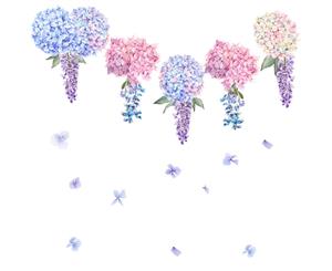 Purple Lavender Ball Wall Stickers Decals (Size 60cm x 60cm)
