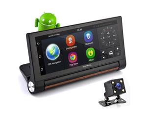 Pyle Touchscreen Android DVR Dashcam GPS Bluetooth w/ Dual Cameras