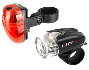 Q-lite Bike Front and Rear LED Lights Kit Black