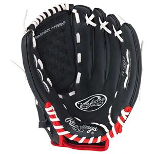 Rawlings Players 12in Right Hand Throw Baseball Glove Black